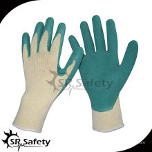 SRSAFETY 13gauge knited forro de látex recubierto de guantes de palma